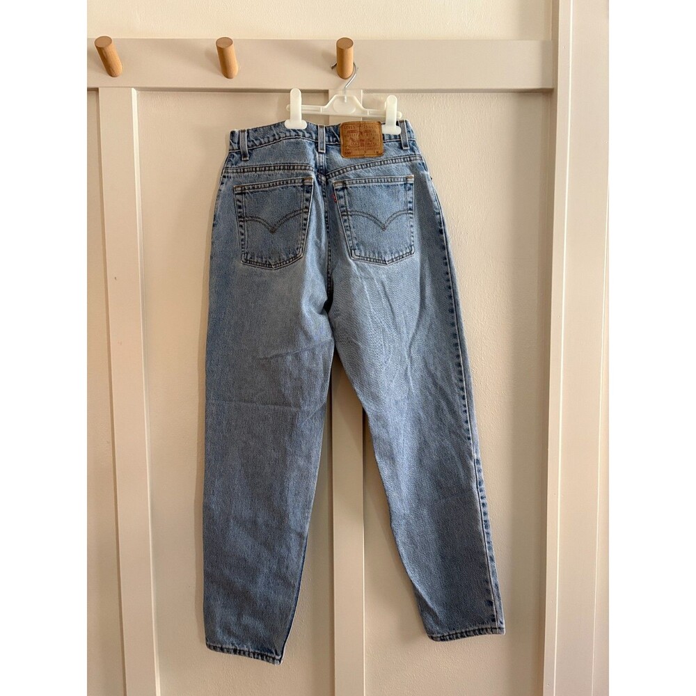 Rare vtg Levi's 550 Jeans Women's 10 USA Made Light Wash Tapered leg Relaxed 90s - Picture 8 of 16